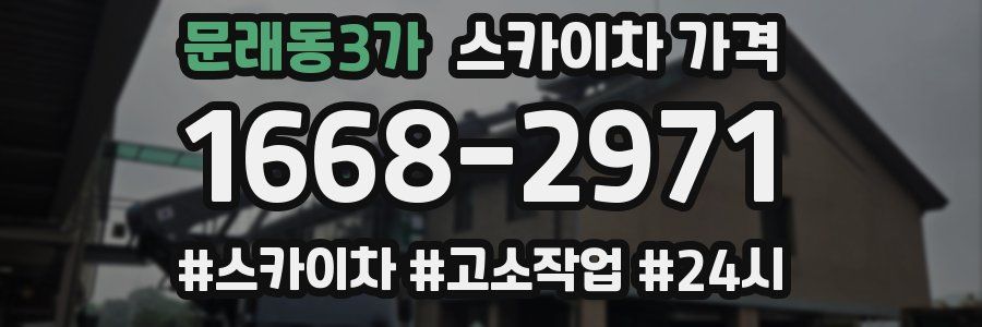 문래동3가 스카이차 가격