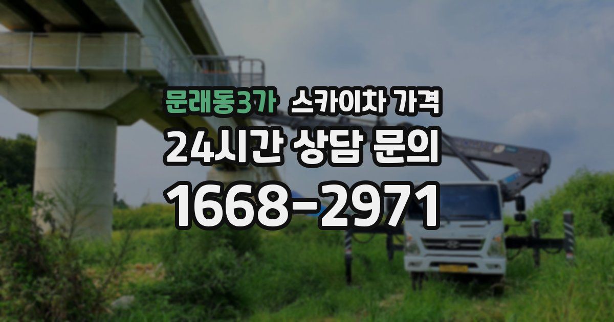 문래동3가 스카이차 가격