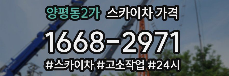 양평동2가 스카이차 가격