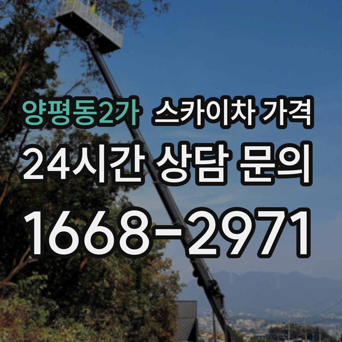 양평동2가 스카이차 가격