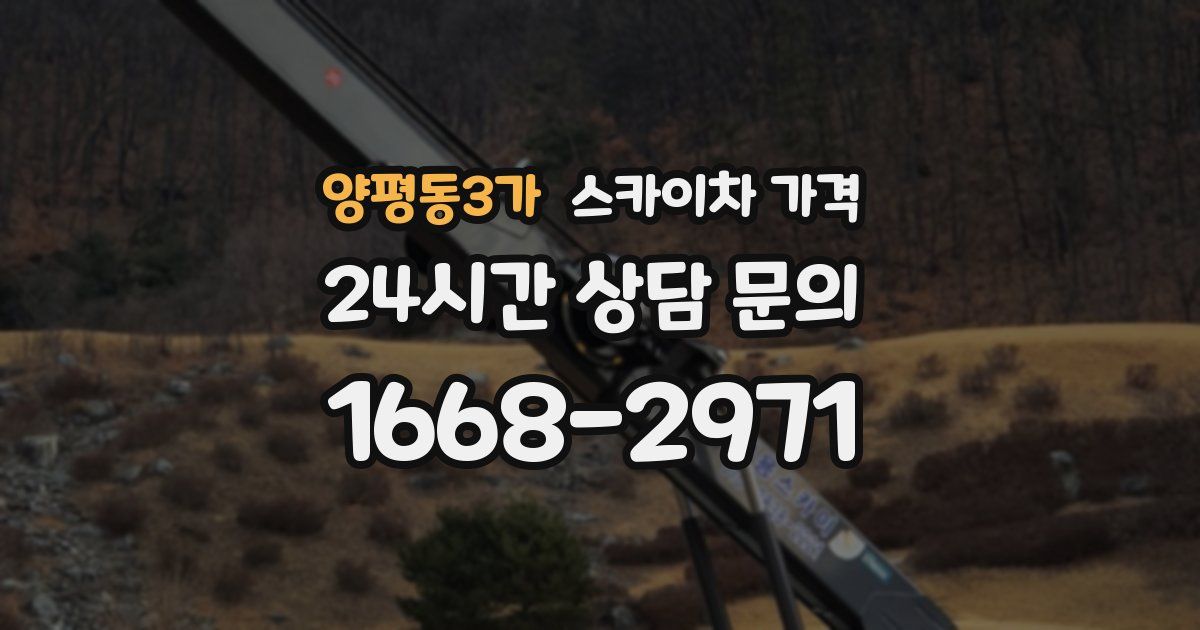 양평동3가 스카이차 가격