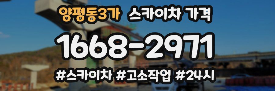 양평동3가 스카이차 가격