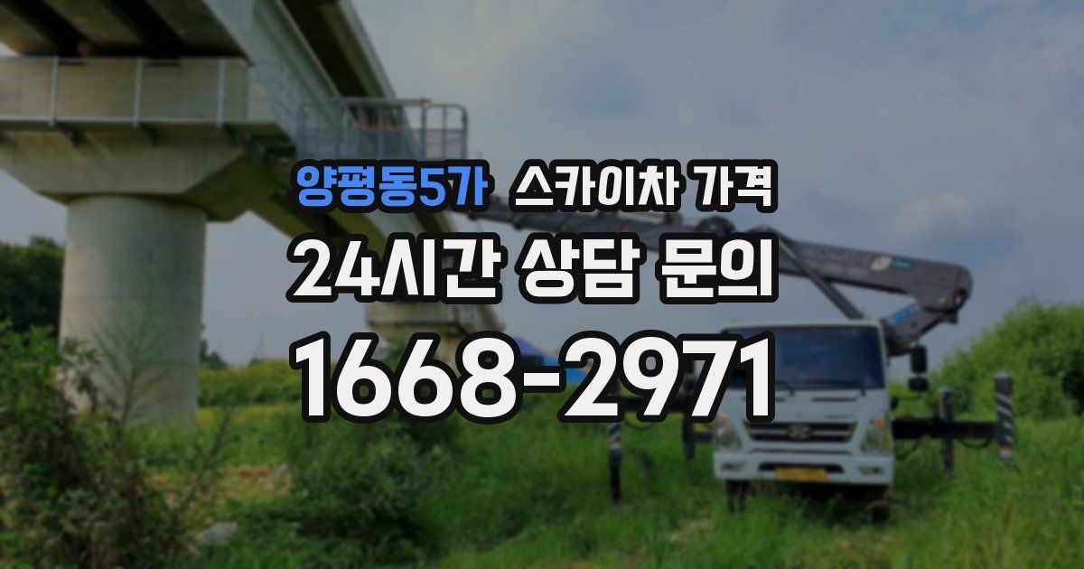 양평동5가 스카이차 가격