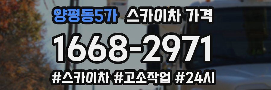 양평동5가 스카이차 가격