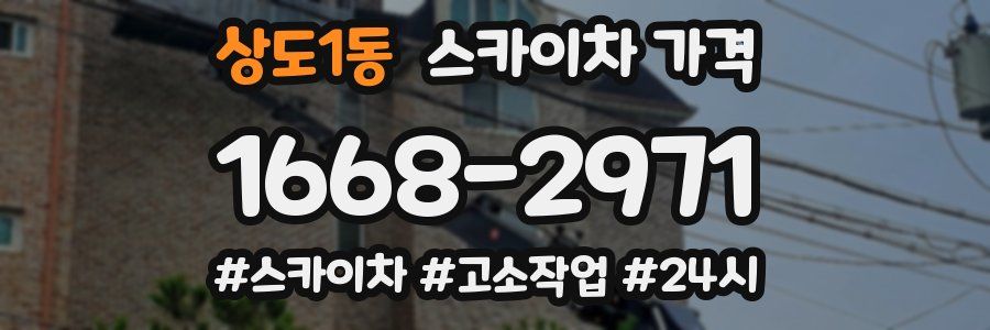 상도1동 스카이차 가격