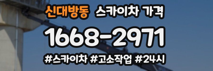 신대방동 스카이차 가격