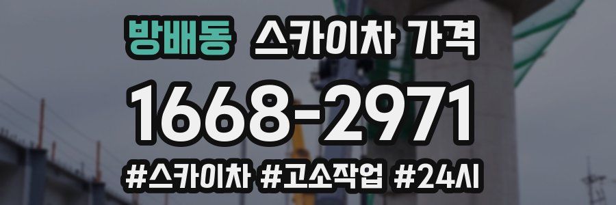 방배동 스카이차 가격