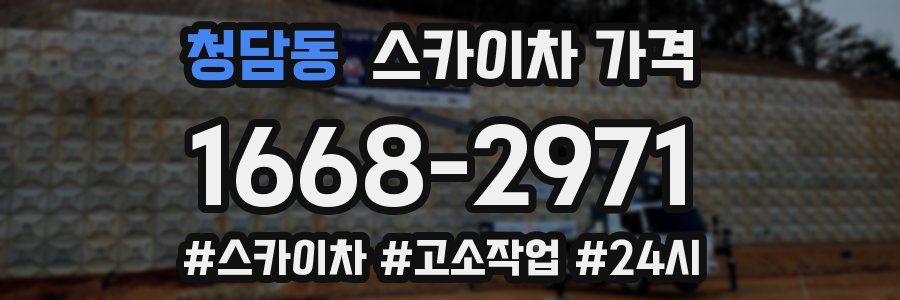 청담동 스카이차 가격