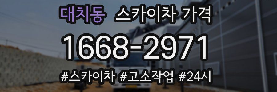 대치동 스카이차 가격