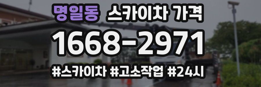 명일동 스카이차 가격