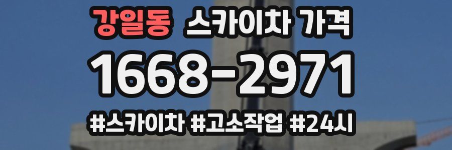 강일동 스카이차 가격