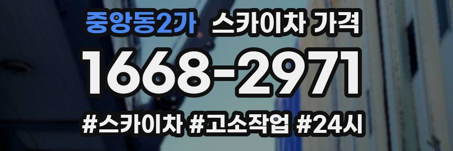 중앙동2가 스카이차 가격