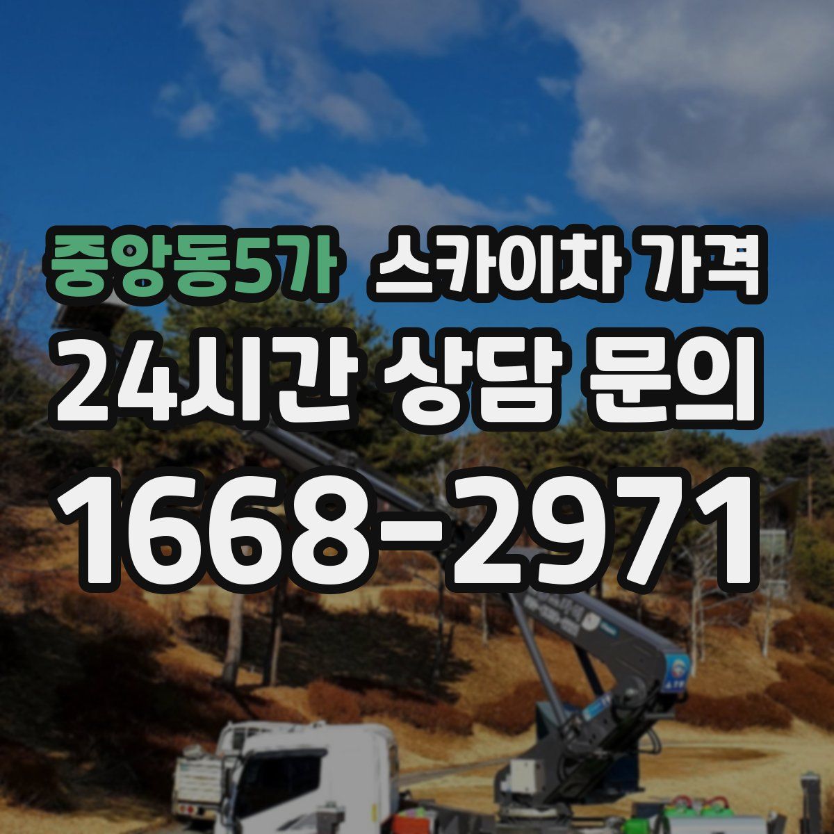 중앙동5가 스카이차 가격