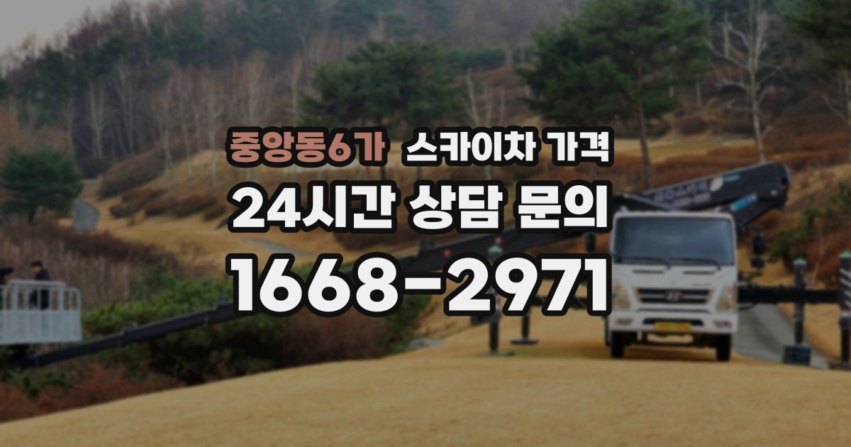 중앙동6가 스카이차 가격