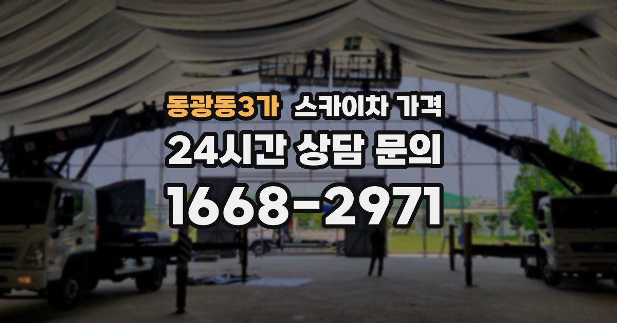 동광동3가 스카이차 가격