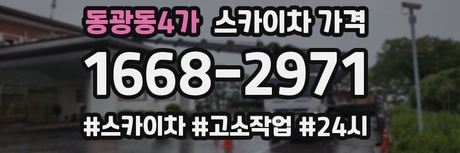 동광동4가 스카이차 가격