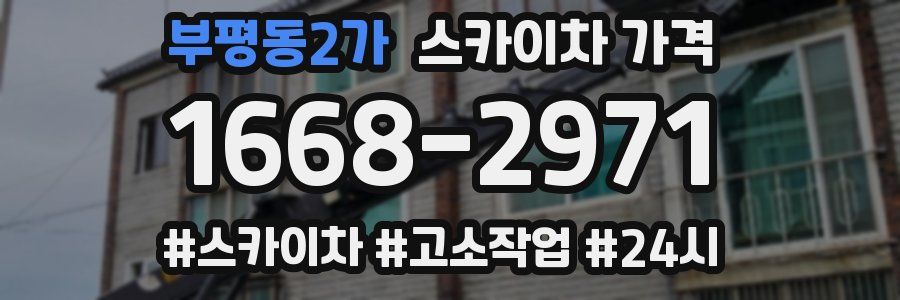 부평동2가 스카이차 가격