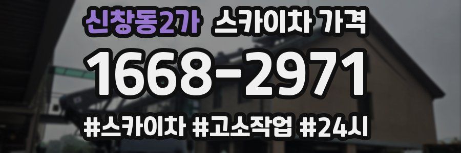 신창동2가 스카이차 가격