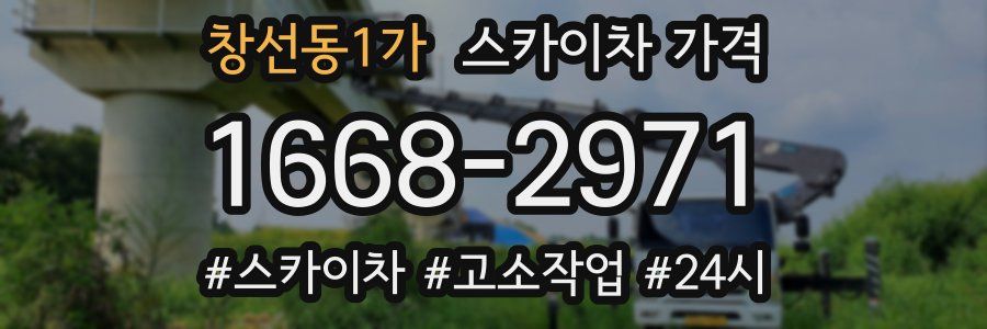 창선동1가 스카이차 가격