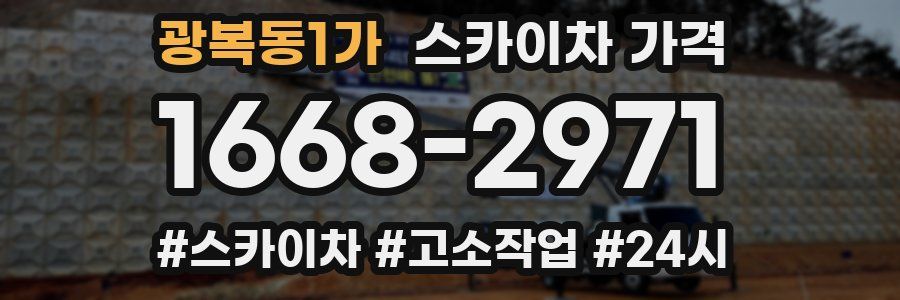 광복동1가 스카이차 가격