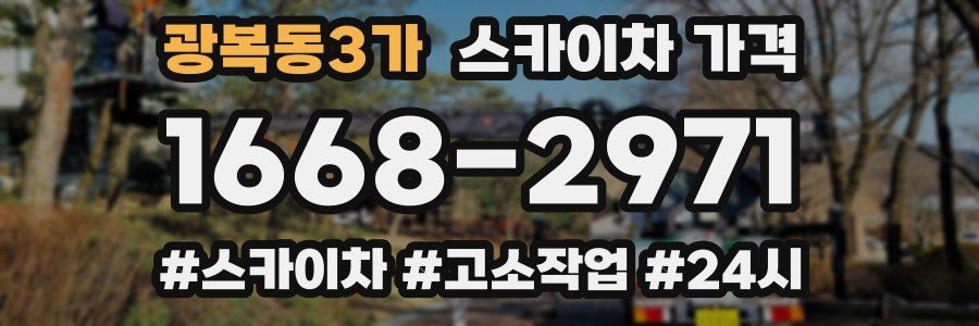 광복동3가 스카이차 가격