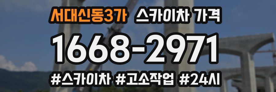 서대신동3가 스카이차 가격