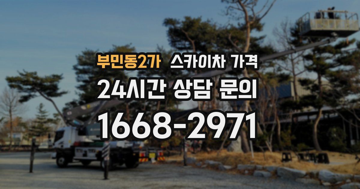 부민동2가 스카이차 가격