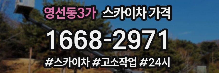 영선동3가 스카이차 가격