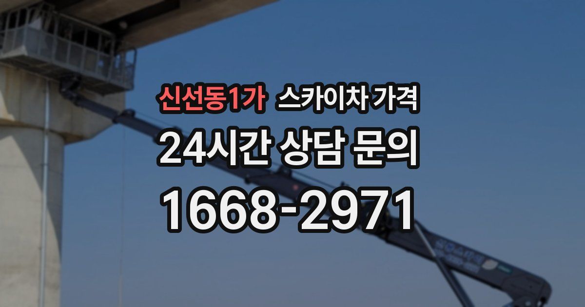 신선동1가 스카이차 가격