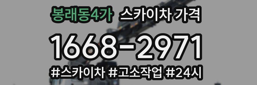 봉래동4가 스카이차 가격