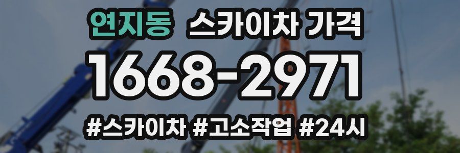 연지동 스카이차 가격