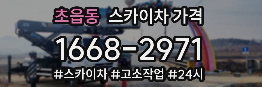 초읍동 스카이차 가격