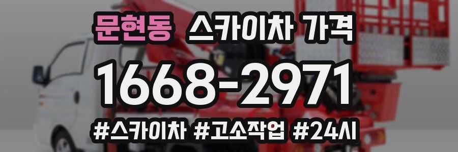 문현동 스카이차 가격