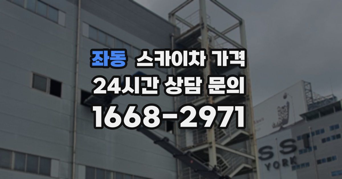 좌동 스카이차 가격