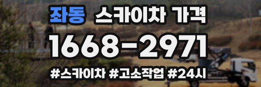 좌동 스카이차 가격