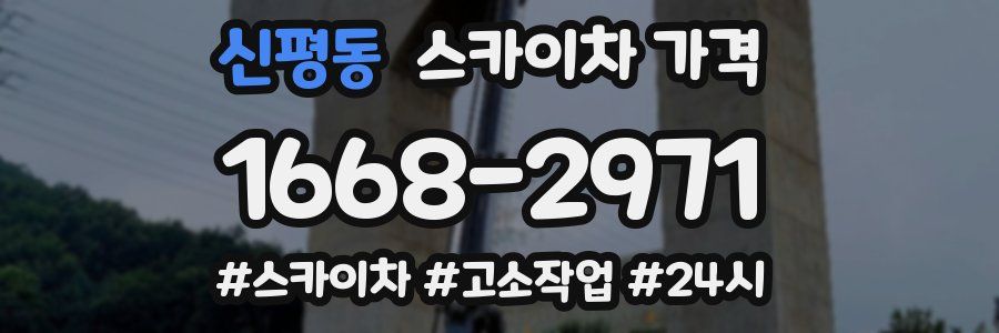 신평동 스카이차 가격