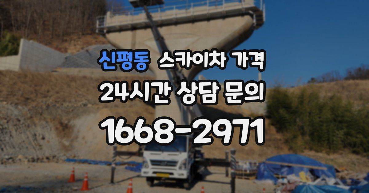 신평동 스카이차 가격
