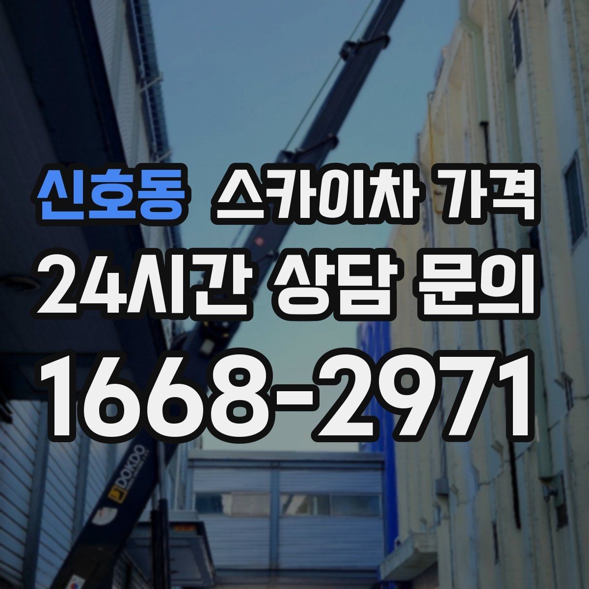 신호동 스카이차 가격 '너무 싼 견적'이 불안한 이유
