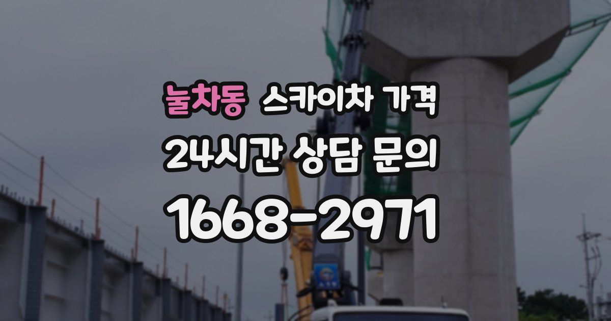 눌차동 스카이차 가격