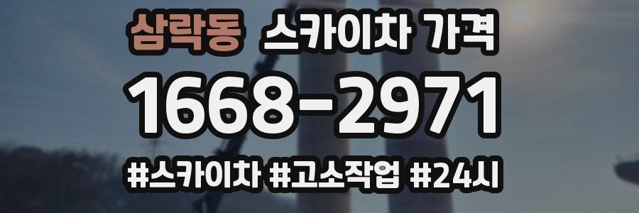 삼락동 스카이차 가격