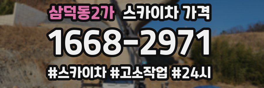 삼덕동2가 스카이차 가격