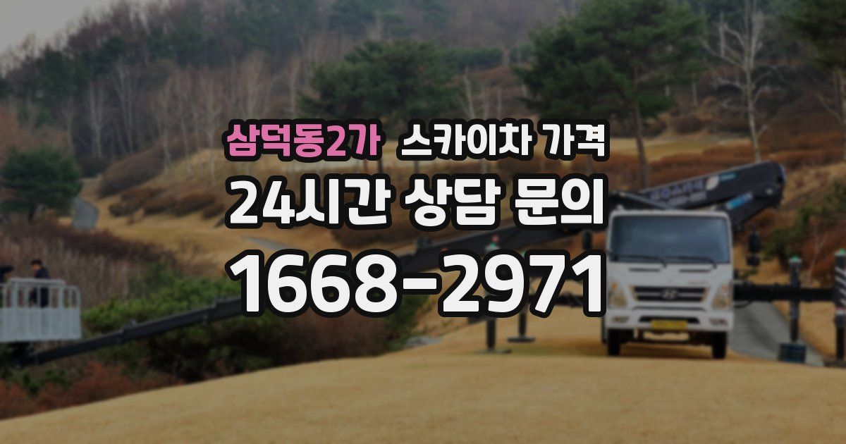삼덕동2가 스카이차 가격