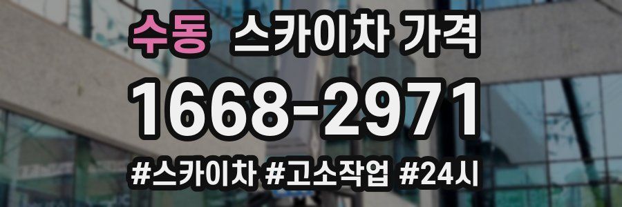 수동 스카이차 가격