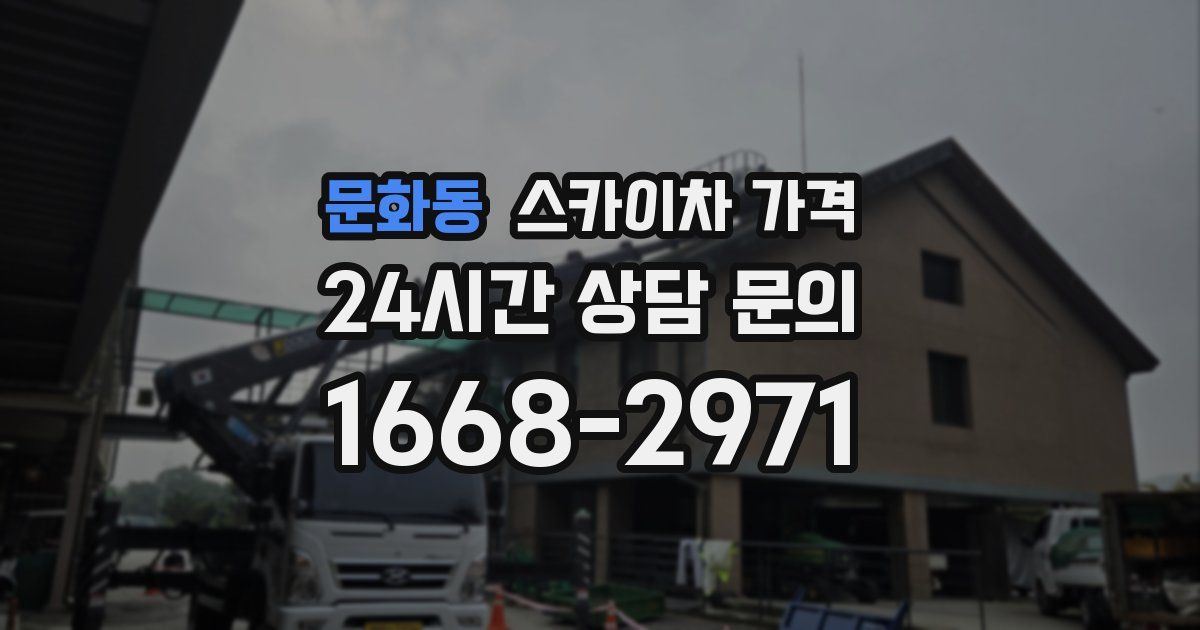 문화동 스카이차 가격