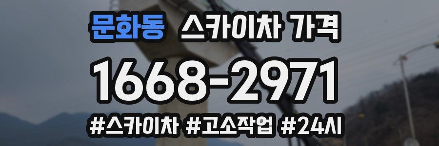 문화동 스카이차 가격