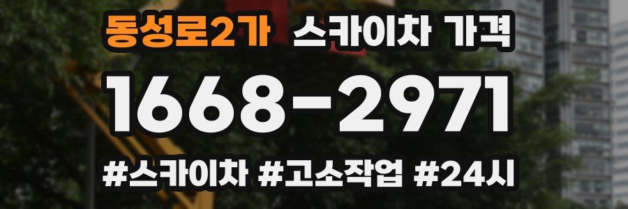 동성로2가 스카이차 가격