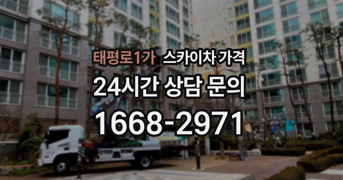 태평로1가 스카이차 가격