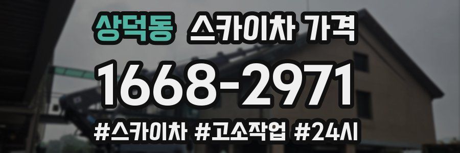 상덕동 스카이차 가격