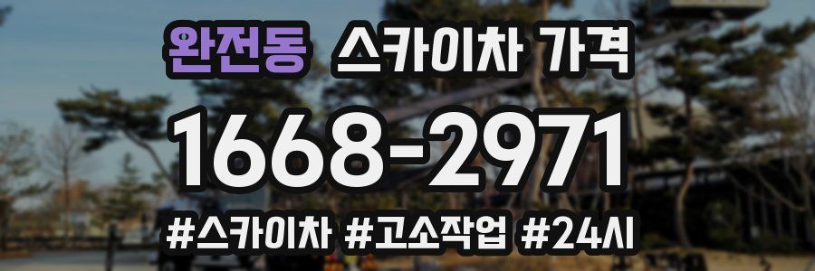 완전동 스카이차 가격