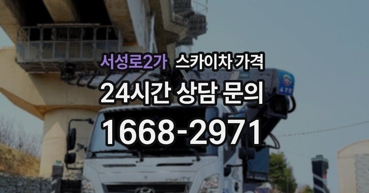 서성로2가 스카이차 가격